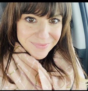 Woman in a scarf