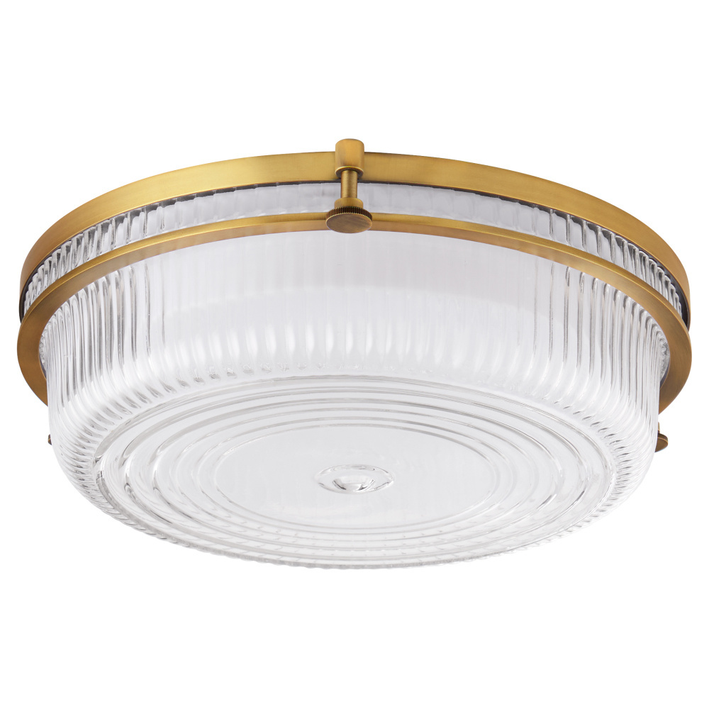 EMORY 14" 5CCT CEILING MOUNT - BRUSHED BRASS