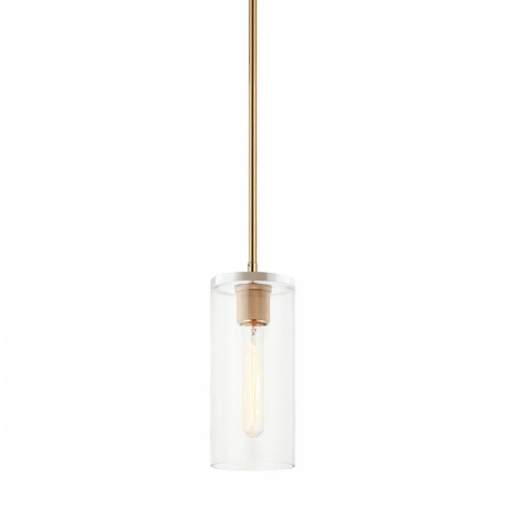 Lincoln Aged Gold Brass Pendant