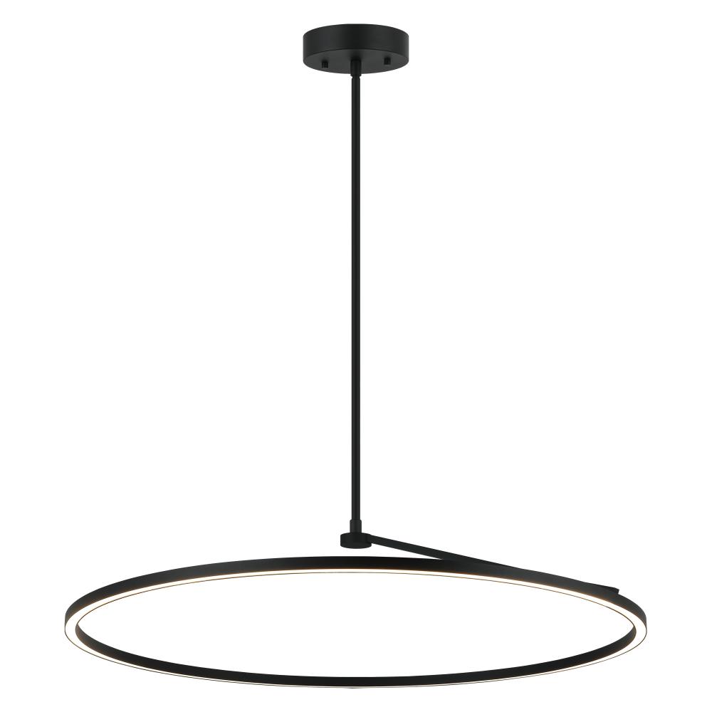 The Trundle Matte Black Pendant