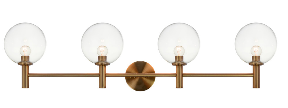 Cosmo Aged Gold Brass Wall Sconce