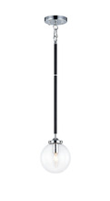 Matteo Lighting C58201CHCL - Particles Black and Chrome Pendant