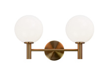 Matteo Lighting S06002AGOP - Cosmo Aged Gold Brass Wall Sconce