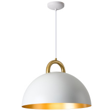 Artcraft AC12001BR - Pantheon-1-Light Pendant-19.5"-Gold/White