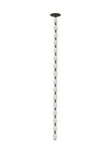 Visual Comfort & Co. Modern Collection 700CLR48BZ-LED930R-277 - Sean Lavin Collier 1-light dimmable LED pendant with dark bronze finish and crystal shade