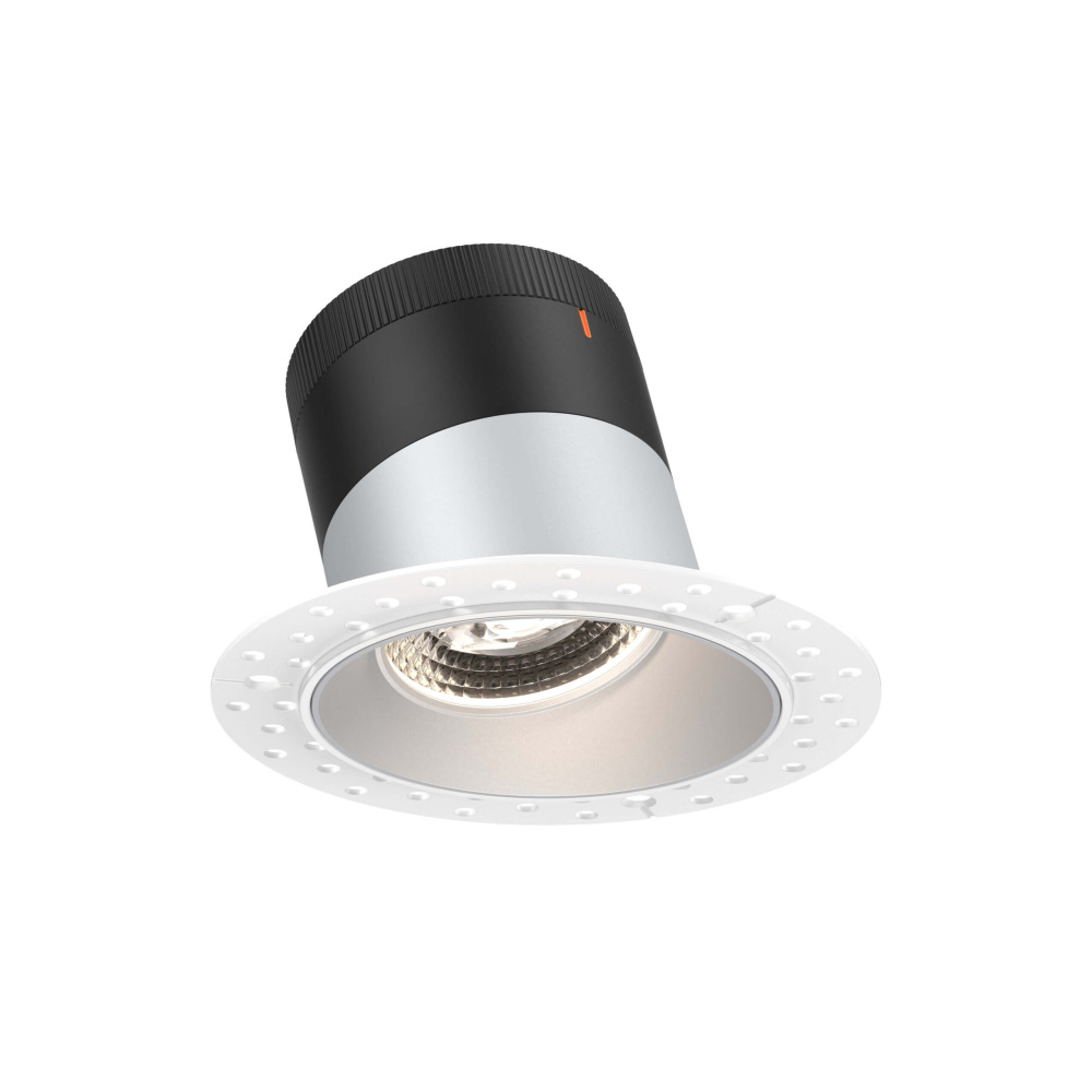4in Modular Downlight, 5CCT, 60 degree Beam Angle, Slope Ceiling, Alzak,Trimless