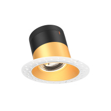 Dals RC04-CC-60-SLGD-TL - 4in Modular Downlight, 5CCT, 60 degree Beam Angle, Slope Ceiling, Gold,Trimless