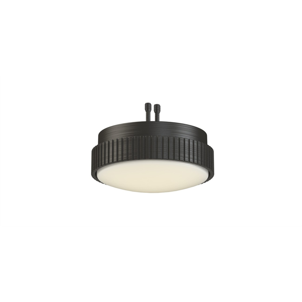 Kute Ceiling Fan Knurled Correlated Color Temperature (CCT) Select LED Light Kit - Dark Bronze